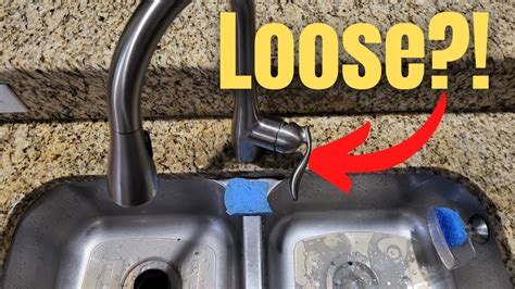 moen kitchen faucet loose handle|How To Tighten A Loose Moen Single Handle Kitchen Faucet